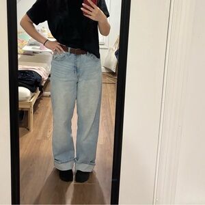 Celebrity Pink Light Wash Wide Leg Jeans